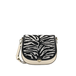 Wechselklappe - Zebra Pearl - schwarz-weiß