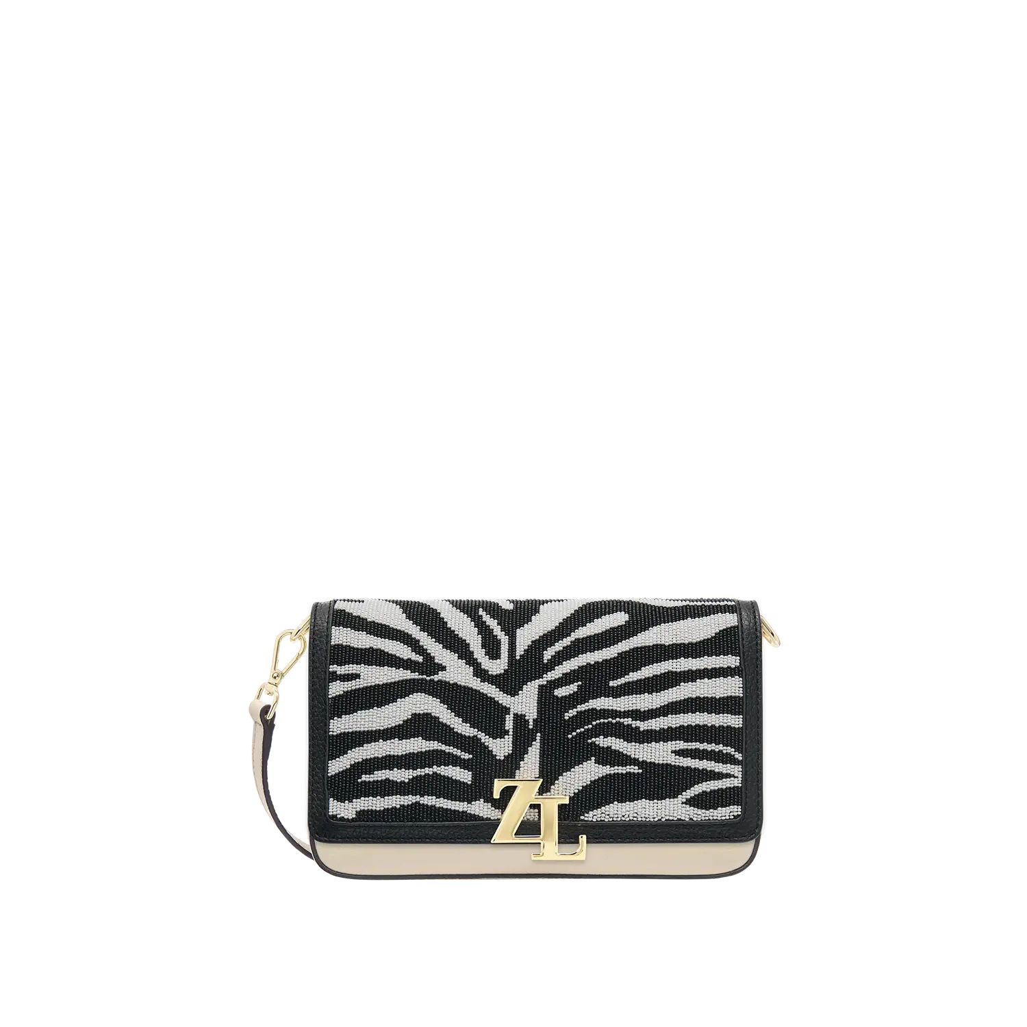 Wechselklappe - Zebra Crush - schwarz-weiß